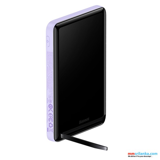 Baseus Wireless 10000mAh 20W Magnetic Bracket  Fast Charge Power Bank Purple